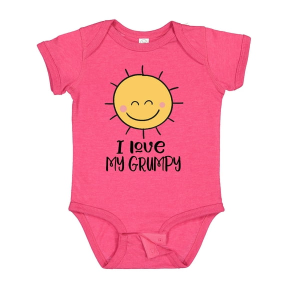 Inktastic I Love My Grumpy Cute Sunshine Boys or Girls Baby Bodysuit