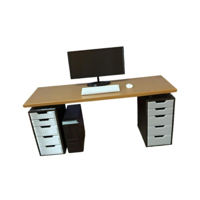 Conjunto de Muebles de Oficina en Miniatura 1/12, Modelo de Ordenador de Escritorio, Accesorios Fotográficos, Adorno, Decoración Robusta para Casa de