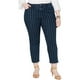 thumbnail image 2 of Style & Co. Jeans ajustados al tobillo a rayas para mujer, azul, 18W Style & Co. Ajustado, 2 of 2