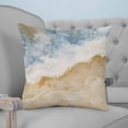 thumbnail image 4 of Pillow Covers 18x18 Set of 2, Coastal Throw Pillow Covers Decorative Couch Cushion Cover, Summer Beach Nautical Seaside Blue Beige Microfiber Soft Square Pillowcases for Bedroom Living Room Sofa, 4 of 7