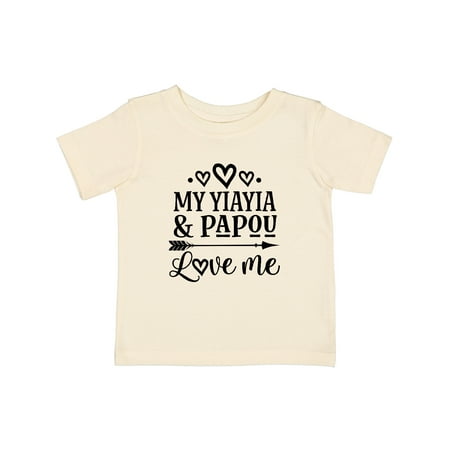 

Inktastic YiaYia and Papou Love Me Granddaughter Gift Baby Girl T-Shirt