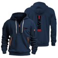 thumbnail image 3 of 2024 Nueva sudadera con capucha informal para hombre, con cremallera, abrigo, tendencia de moda, cárdigan de color sólido, sudadera con capucha para fitness, cómoda, 3 of 5