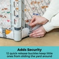 thumbnail image 4 of Toddleroo by North States 6-Panel Superyard Nook with SecureMat, Animal ABC, Light Gray, 4 of 12