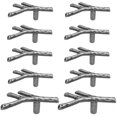 thumbnail image 1 of 10 piezas de manijas para muebles, manijas de gabinete de metal, manijas de puerta de diseño de ramas creativas, manijas de cocina vintage Namotu LKX-0278-3, 1 of 5
