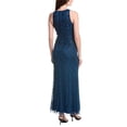 thumbnail image 2 of Adrianna Papell womens  Sleeveless Solid Maxi Dress, 14, Blue, 2 of 4