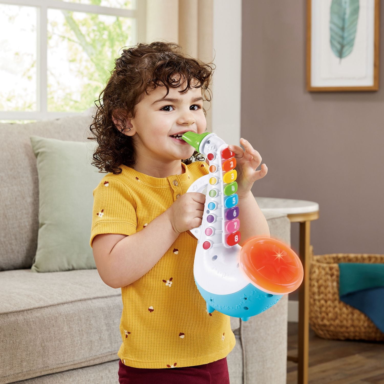 LeapFrog Learn & Groove Jazzy Saxophone - Saxophone Toy for Kids- French Version, 18+ Months