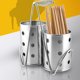 thumbnail image 3 of Juego de soporte de tubo de palillos chinos de acero inoxidable, escurridor, cuchara, cubo, cuchillo, tenedor, almacenamiento, 3 of 8