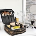 thumbnail image 5 of FORMRS Travel Makeup Bag Large Capacity Train Case Cosmetic Organizer with Adjustable Dividers, Classic Floral, 5 of 8