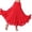Red-Skirt, variant on Flowy Maxi Skirts for Women Solid Layered Spanish Traditional Festival Dance Skirt Black L