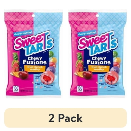 (2 pack) Ferrara Candy 114743 Sweetarts Fusions Fruit Punch Gummies - Pack of 1