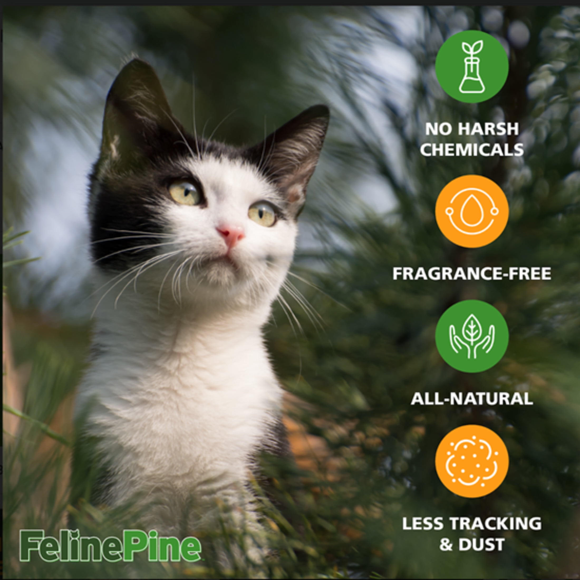 Feline Pine Cat Litter Original 100 Natural Pine 20 lb Walmart