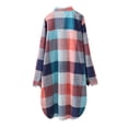 thumbnail image 4 of Trubkh Plaid Shirts for Women Flannel Shirt Women Shacket Jacket Coat Chunky Cardigan Sweaters for Women Warm Coats for Women Womens Fuzzy Sweater Long Cardigans for Women a 3xl, 4 of 5