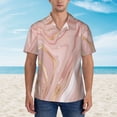 thumbnail image 2 of Disketp Hawaiian Shirts For Men,Rose Gold Glitter Splatter Print Mens Casual Short Sleeve Button Down Shirts Beach Shirt, 2 of 7