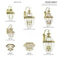 thumbnail image 5 of Livex Lighting - Monterey - 3 Light Outdoor Wall Lantern in Traditional Style -, 5 of 19