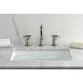 thumbnail image 3 of Kingston Brass KS1418RKZ Wendell Widespread Bathroom Faucet with Knurled Handle and Push Pop-Up Drain, Brushed Nickel, 3 of 7