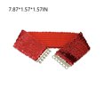 thumbnail image 2 of Jumpingount Lentejuelas brillantes cinturón de cintura cinturones brillantes vestido Correa estirable pretina decoración de ropa vestidor para fiesta Ropa, zapatos y accesorios Miscelánea Rojo Jumpingount AP013219-01, 2 of 6