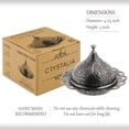 thumbnail image 2 of Crystalia 4.25 Inch Round Traditional Oriental Metal Decorative Bowls, Set of 2, 2 of 6
