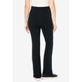 thumbnail image 2 of Woman Within Plus Size Tall Stretch-Cotton Knit Pull-On Bootcut Pocket Leggings, 2 of 5