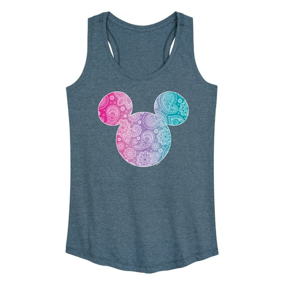 Mickey & Friends - Paisley Mickey - Women's Racerback Tank Top