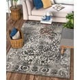 thumbnail image 7 of Well Woven Yorkshire Grey Sarouk Vintage Modern Traditional Casual 3x5 (3'3" x 4'7") Area Rug Thick Soft Plush Shed Free, 7 of 7