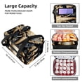 thumbnail image 3 of Elephant Double Layered Insulated Refrigerated Lunch Bag with Two Compartments - Large Capacity Hand-Carry Meal Bag, 7.1x11.4x16.1 inches, 3 of 6