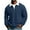 Navy, variant on cocolona Mens Quarter Zip Pullover Tops Long Sleeve Turndown Collar Color Block Shirts Fall Fashion Casual Loose Textured Sweatshirt