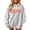 Light Gray, variant on IAJDKMEK Womens Sweatshirt Halloween Print Top — Round Neck Loose Long Sleeve, Fall Tops for Women Festive Pullover,Black L