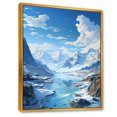 thumbnail image 2 of Designart "Minimalist Scenery Of The Glacier" Glacier Floater Framed Canvas Prints, 2 of 5