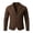 Black, variant on Men's Winter Slim Casual Jacket British Lapel Breasted Buttons With Patch Pockets Brown L
