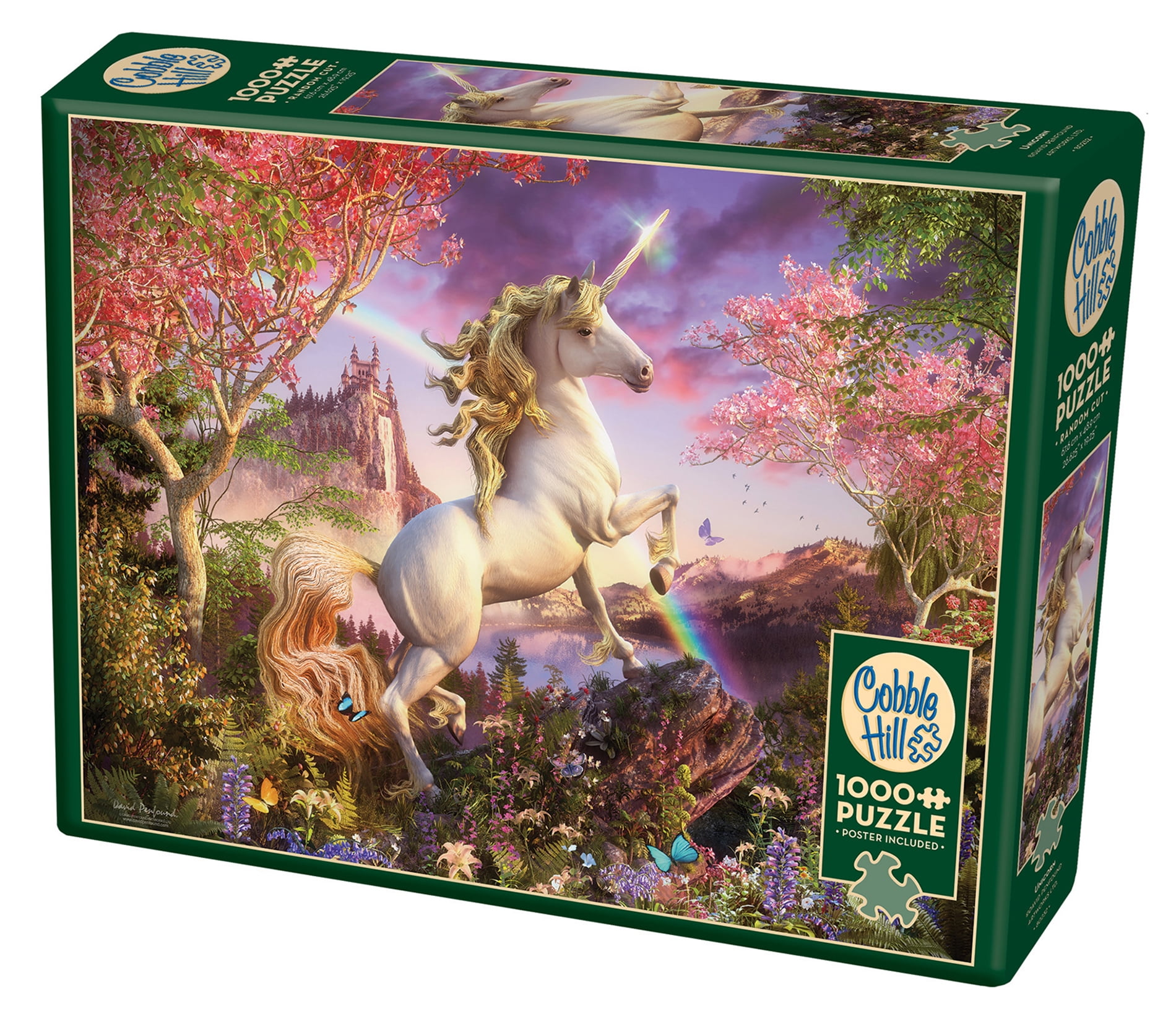 3 Pack Dogs 350 Piece Jigsaw Puzzles Unicorn Cats Cardinal 14 in x 11 in 