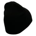 thumbnail image 3 of Square Illusion Embroidered 8 inch Acrylic Short Blank Beanie - Black OSFM, 3 of 5