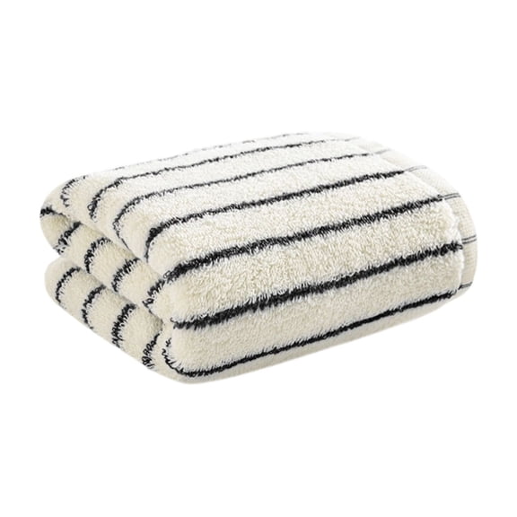 HuiXinOu Cotton Fine Stripe Washcloth Class A Super Soft Highly Absorbent 13.4x13.4 Inch Face Towel For Bathroom Spa Face Washing Home Use