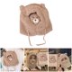 thumbnail image 5 of Novedad niña bufanda boca mascarilla sombrero lindo oso oreja esquí marrón Sunnimix Sombrero de bufanda con capucha, 5 of 7