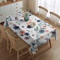 thumbnail image 2 of Pioneer Flower Floral Print Pattern Rectangle Tablecloth 60"x84",Waterproof Polyester Rectangle Table Cloth, Wipeable Spillproof Polyester Tablecloth for Dining, Camping, Indoor and Outdoor, 2 of 5