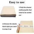 thumbnail image 5 of 4 Pieces Bed Sheet Organizer Bands - Labels For Bedding And Linen Organization (4pcs King)., 5 of 5