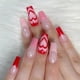 thumbnail image 1 of FloreceBien 24 piezas de uñas postizas brillantes con pegamento, uñas postizas extra largas y brillantes con pegamento para mujeres, 1 of 4