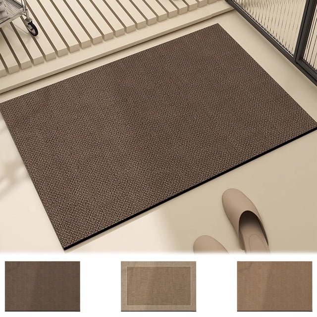 Alfombrilla de baño absorbente de diatomita | Alfombra de Microfibra Antideslizante 40x60cm | Respaldo de TPR suave, grueso y esponjoso de secado rápido | Alfombra de puerta de entrada multiusos