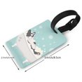 thumbnail image 2 of Sikiie French Bulldog Taking a Bath Luggage Tags Privacy Cover ID Label Suitcase Tags Identifiers For School Bags,Suitcases, 2 of 7