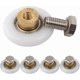 thumbnail image 4 of Sliding Shower Door Rollers, 4pcs Replacement Wheels for Shower Enclosures (20mm Diameter), 4 of 5