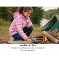 thumbnail image 3 of TrailCrest by Treel Kids Hooded Fleece Jacket – Warm Zip Up Plaid Coat with Pockets, Checkered Winter Outerwear, Pink & White Plaid, 3T, 3 of 9