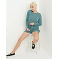 thumbnail image 6 of Hanes Originals Tri-Blend Women's Long Sleeve T-Shirt, Relaxed Fit Cactus Pe Heather S, 6 of 7