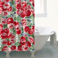 thumbnail image 4 of Pioneer Flower Floral Print Pattern Shower Curtain 72"x84" ,Bathroom Decorative Shower Curtains Set with 12 Hooks,Modern Waterproof Washable Shower Curtain, 4 of 6