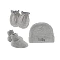 thumbnail image 4 of Gorro de bebé de una sola capa, europeo y americano, para recién nacidos, guantes antiarañazos, funda para pies, gorro para bebé, funda para pies, 4 of 6