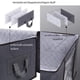 thumbnail image 3 of Solución organizativa para tu armario: bolsas para guardar ropa, contenedores de almacenamiento plegables de gran capacidad, asa reforzada para facilitar su transporte, color gris (6 piezas), 3 of 5