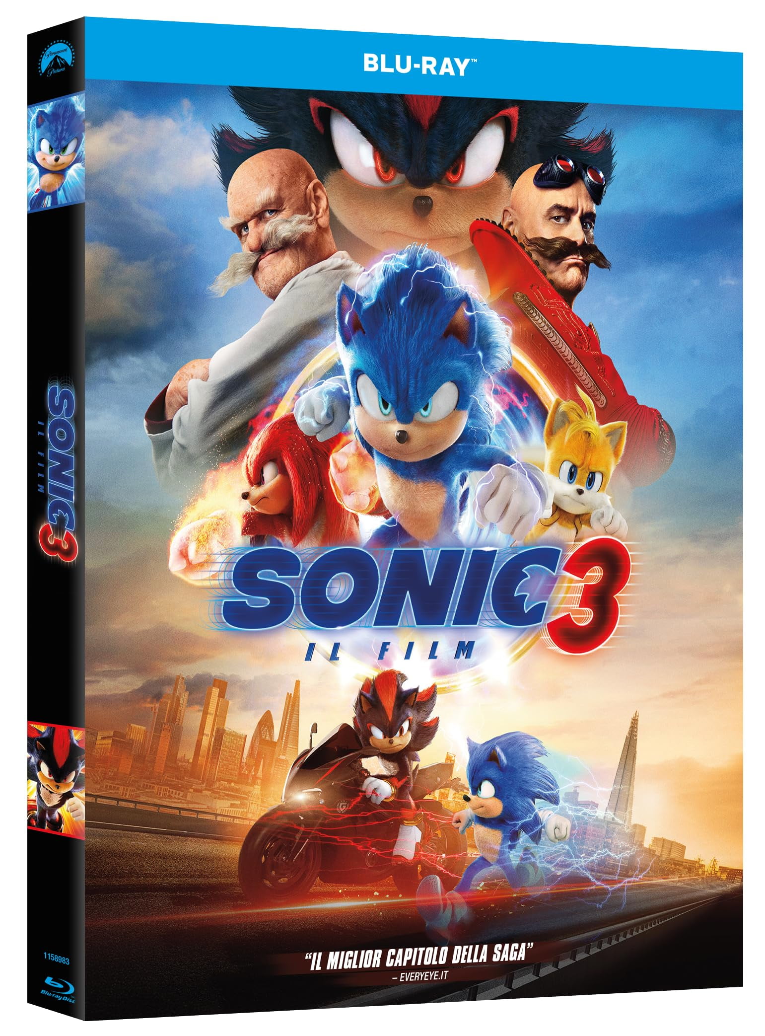 Paramount Home Video Sonic the Hedgehog 2 DVD Blu-ray with Emerald