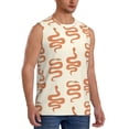 thumbnail image 2 of Uemuo Hand Drawn Snake Pattern Men's Sleeveless T-Shirt,Muscle Athletic Tank Top, Moisture-wicking Quick-dry Breathable Classic Tee Top for Gym Run Outdoor Sports-Medium, 2 of 8