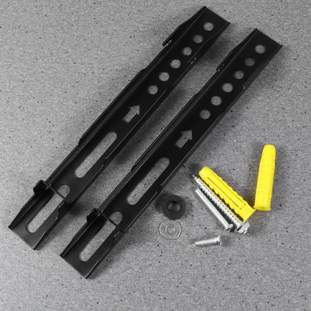 LOLIPPYY Universal Adjustable Wall Mount Bracket for Monitors, Black, 1 Set - Secure and Flexible Screen Holder