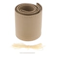 thumbnail image 2 of Cubierta de volante de cuero artificial para camión de coche con DIY Beige kusrkot Cubierta del volante, 2 of 8