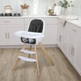 thumbnail image 4 of Evolur Zoodle 2-in-1 High Chair Booster Feeding Chair with Modern Design, Black, 4 of 21