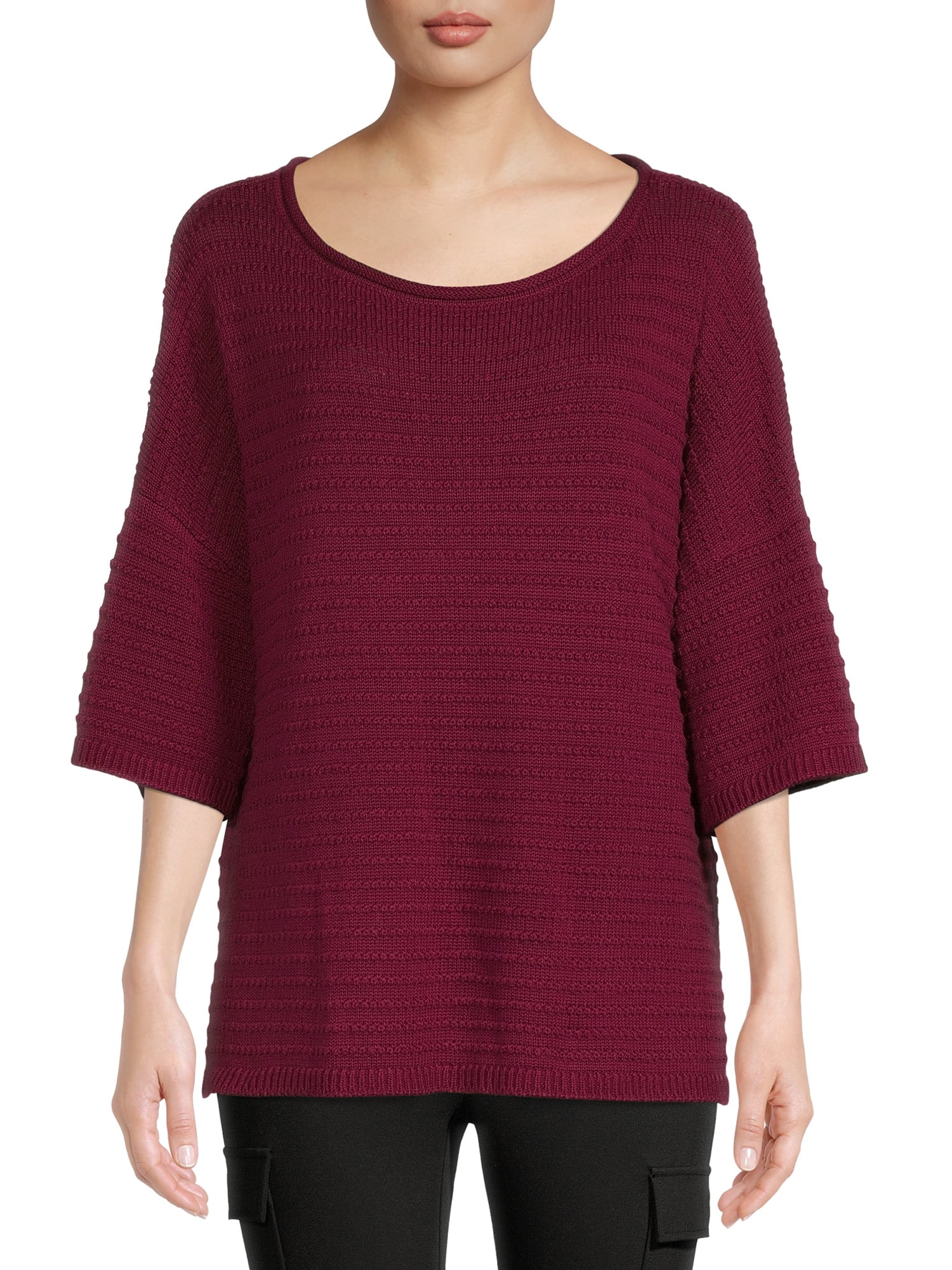 Time and Tru Women's Boatneck Sweater 